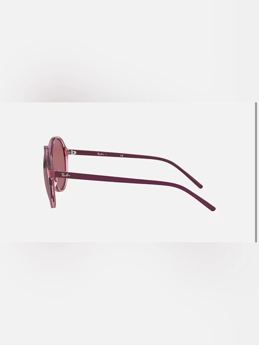 Ray-Ban Women's Pink Round Frame Sunglasses